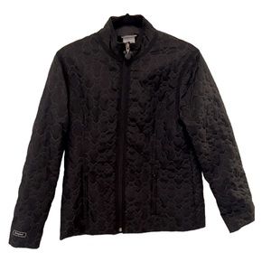 Disneyland Disney Mickey Mouse Black Quilted Jacket Zip Up✨